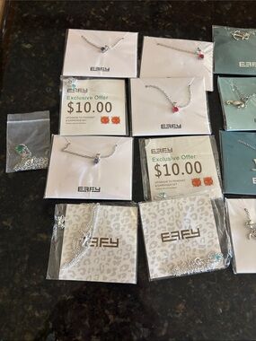 Effy Silver Necklaces with Red, Purple, Blue and Green Gem Accents